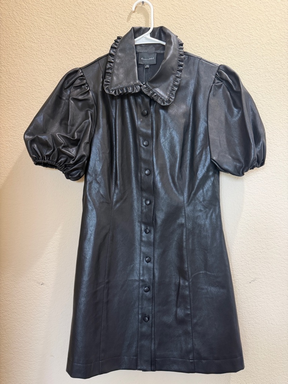 Faux Leather shift dress